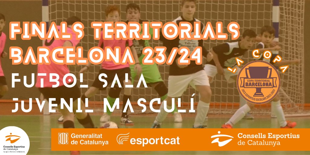 ⚽️ Presentem les FINALS TERRITORIALS BARCELONA 2023/2024 de Futbol Juvenil Masculí
<a href="/UCECcat/">Consells Esportius de Catalunya</a> 

👉Els Consells Esportius organitzadors:  
▪️ CE VO Sud <a href="/CEVOccSud/">Consell Esportiu V. Occ. Sud</a> 
▪️ CEEB <a href="/elconsell/">El Consell</a>
  
ℹ️ Tota la info de cada Final al🧵