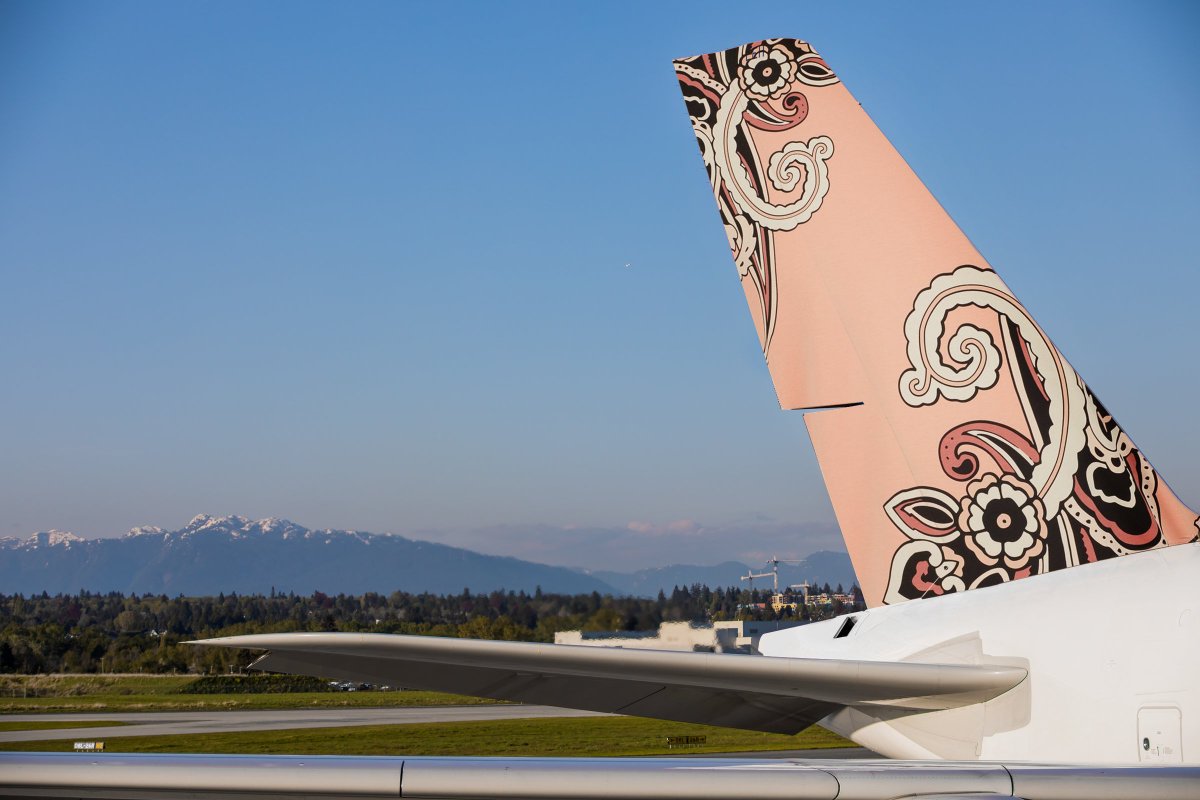 New tail spotted at YVR as we prepare for Round 2 to takeoff.