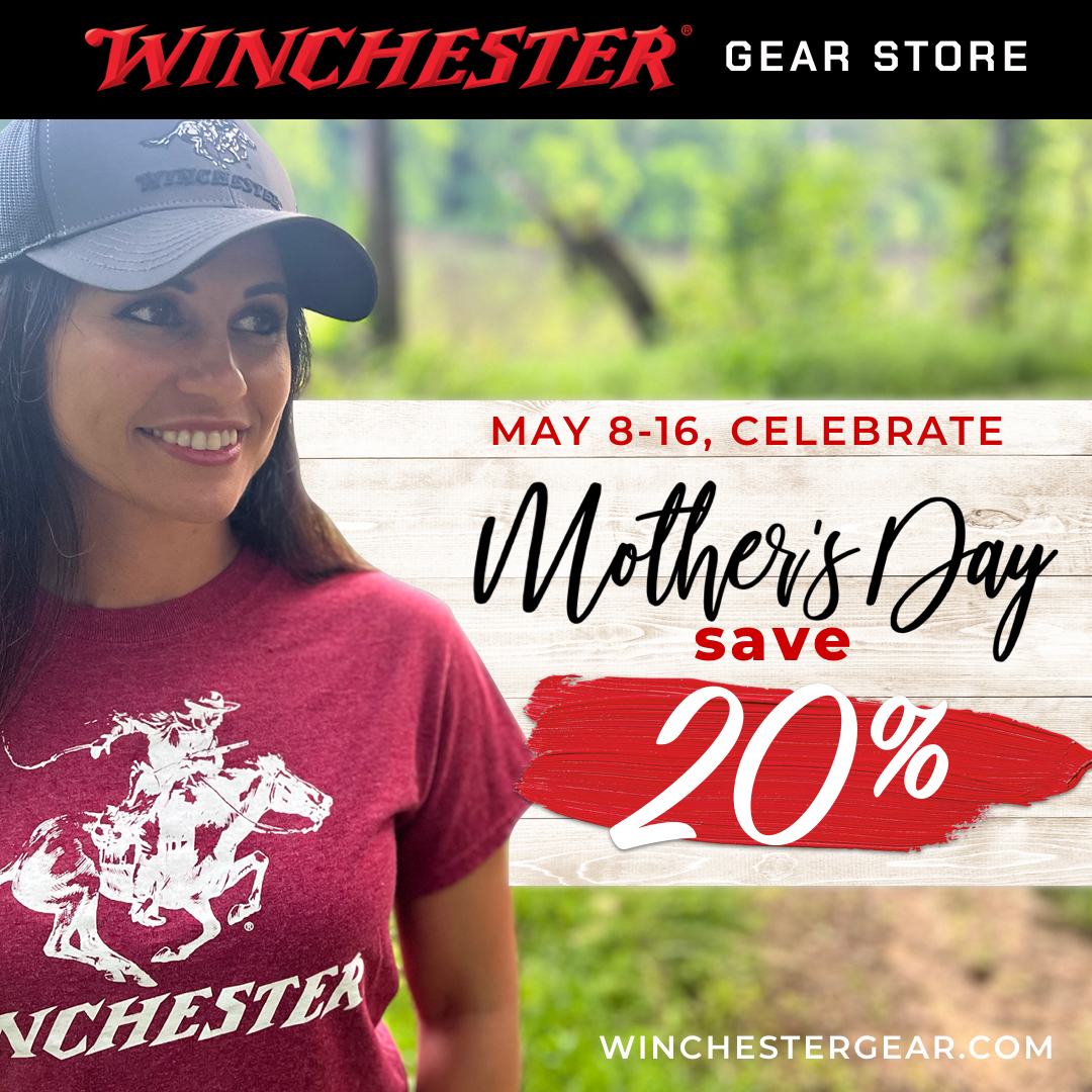 winchester's tweet photo. To celebrate Mother’s Day this weekend, use code MOM2024 from May 8 - May 16 and receive 20% off!
Check out our store and celebrate this special day. https://t.co/GjHprvbtVh
#MothersDay #GearStore #WinchesterGear https://t.co/5HsIgbZiW2