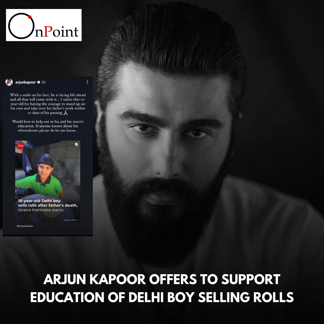 Bollywood actor Arjun Kapoor offers educational support to Delhi boy Jaspreet selling rolls .

#Bollywood #arjunkapoor #jaspreetsingh #Delhi #news