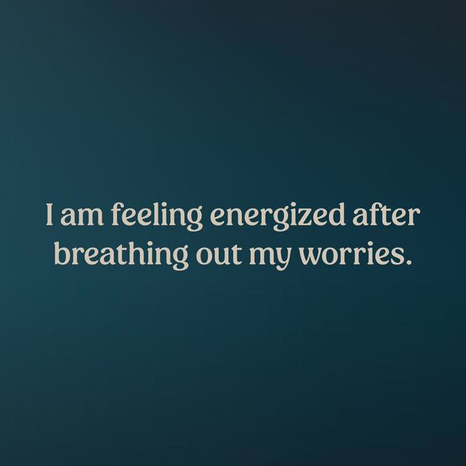 Feeling refreshed post releasing worries. #EnergyBoost #StressRelief