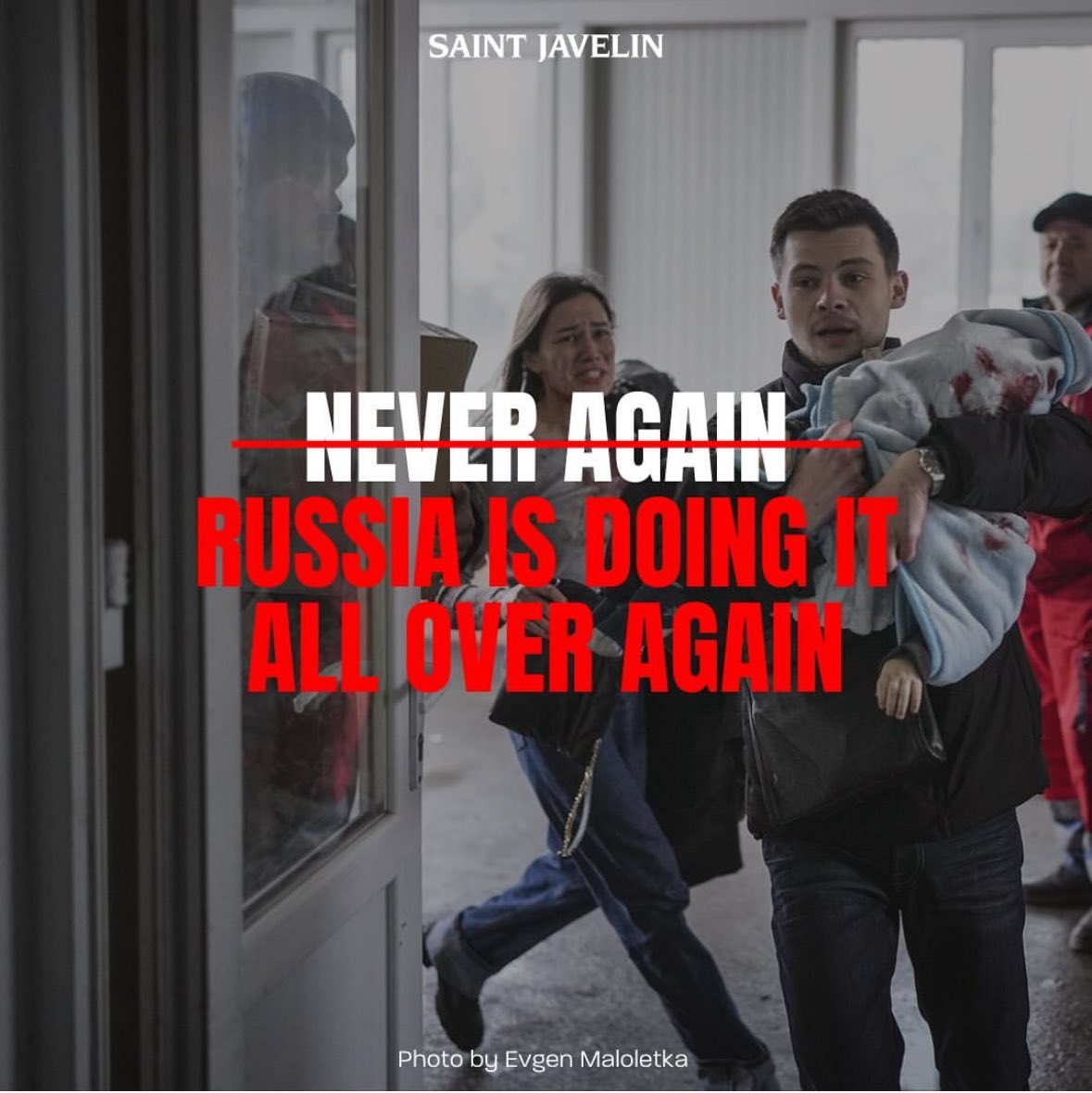 NEVER AGAIN? Russian is doing it all over again !