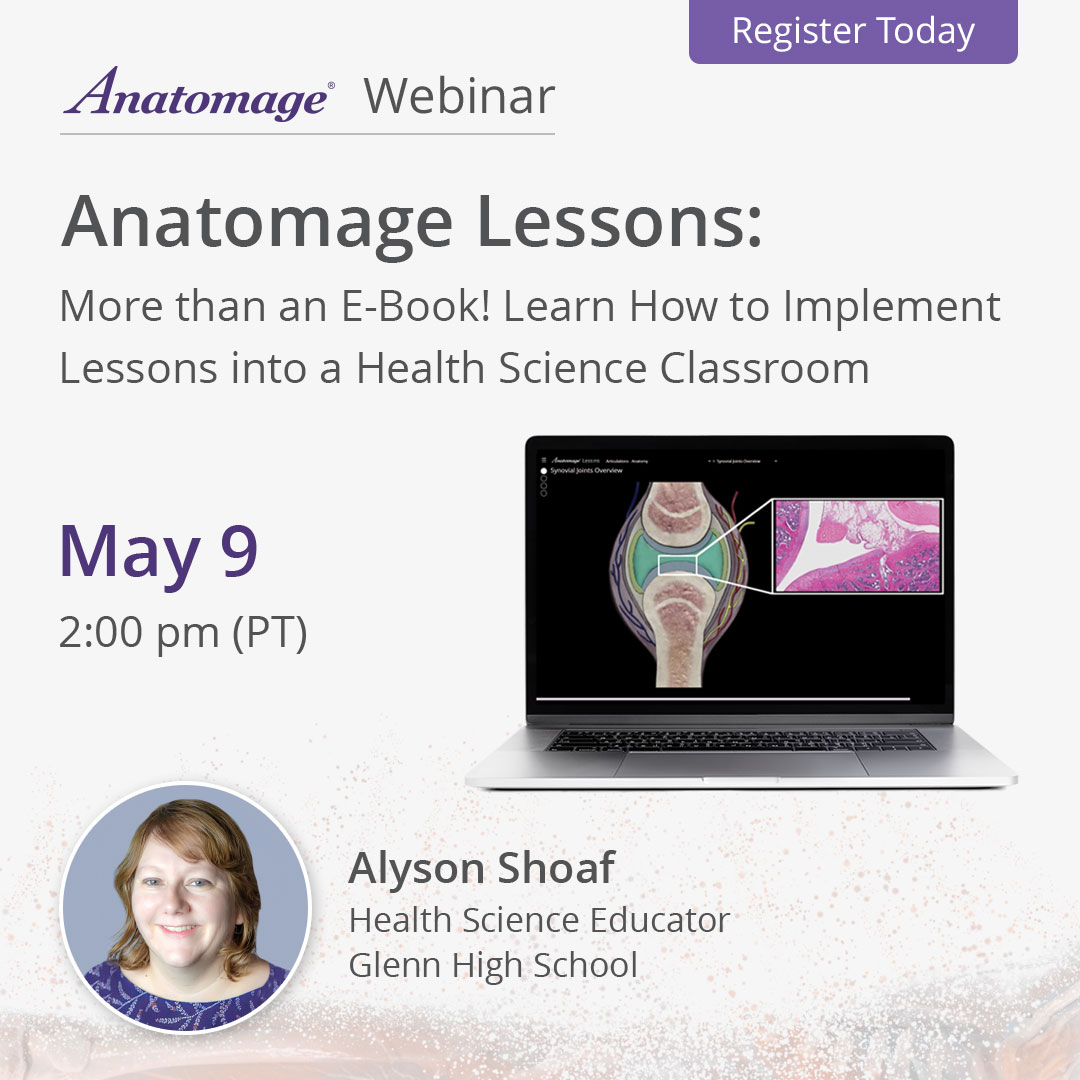 Don't miss our newest webinar on 'Anatomage Lessons: How to Implement Lessons into a Health Science Classroom' hosted by Alyson Shoef, a Health Science Educator at Glenn High School. Thursday, May 9th 2pm PT To reserve your spot, go to us06web.zoom.us/webinar/regist… #science