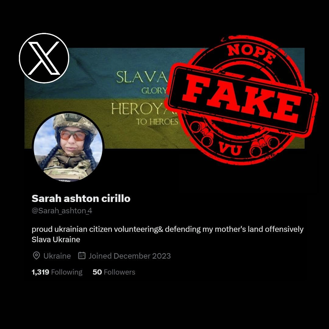 #vu #scamalert #xscam ❌FAKE SOLDIER: Sarah ashton cirillo aka Sarah_ashton_4 twitter.com/Sarah_ashton_4 ID link: twitter.com/i/user/1732516… ID: 1732516100313608192 ⚠️IMPERSONATES ✅ A REAL SOLDIER @Xsecurity @Support @Safety