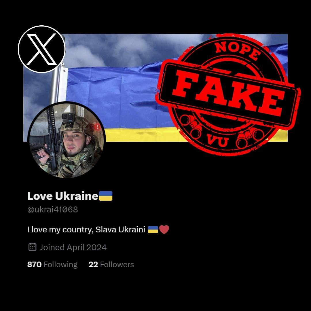 #vu #scamalert #xscam ❌FAKE SOLDIER: Love Ukraine aka ukrai41068 twitter.com/ukrai41068 ID link: twitter.com/i/user/1783082… ID: 1783082978253438976 ⚠️IMPERSONATES ✅ A REAL SOLDIER @Xsecurity @Support @Safety