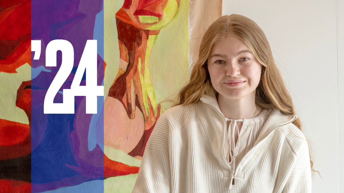 Next in our Senior Spotlight series 🎓 features Olha Shapovalenko, a double major in math and studio art from Ukraine, who was active creating art, completing internships and working for the costume shop and admission office. Read her Q&A here: bit.ly/4aadzUO #fandm2024