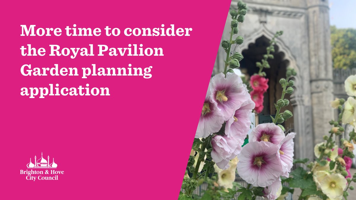 The planning application for the restoration of Royal Pavilion Garden has been deferred so further detailed designs around access to the garden can be prepared for the planning committee to review. Read more ➡️ ow.ly/uRbV50RzHXp