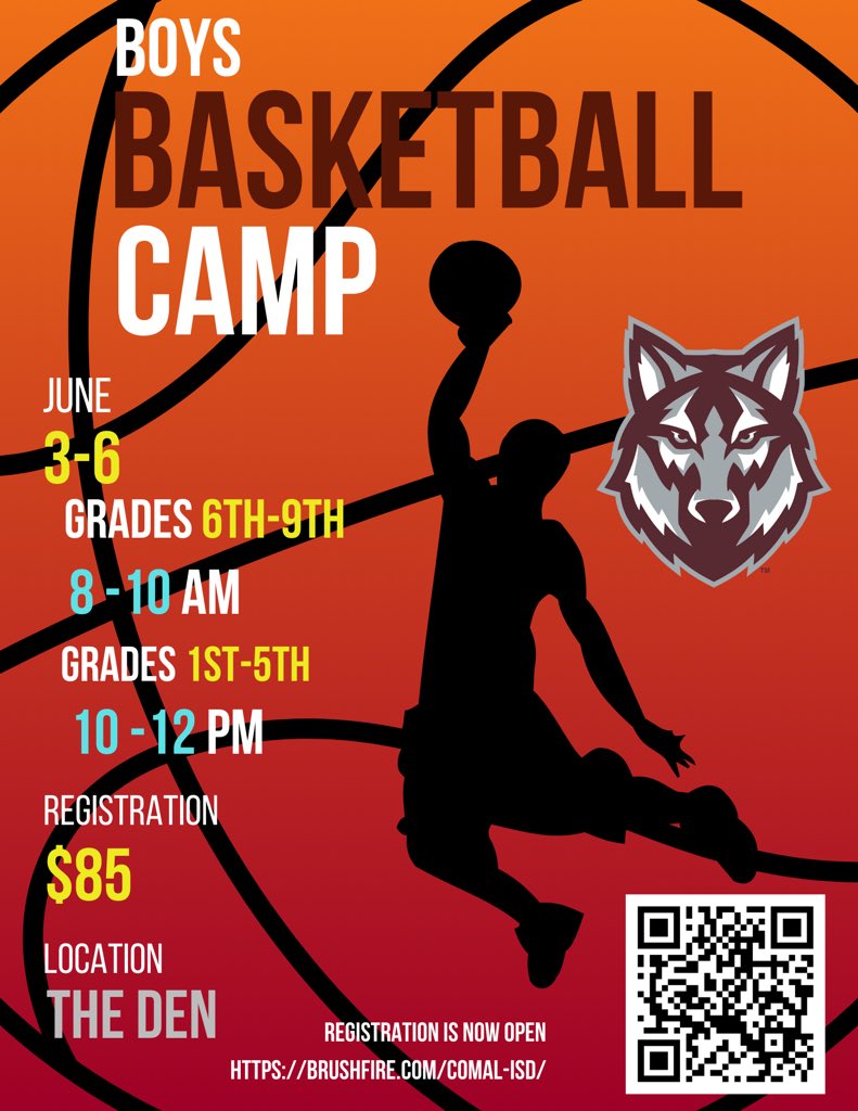 Sign up for Davenport Wolf Basketball  Summer Camp!! Deadline to Register is May  23!! BTP🐺🏀