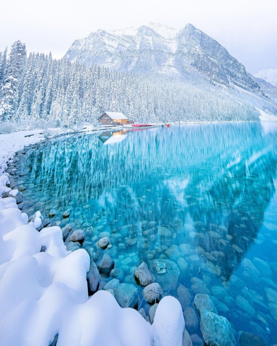 17. Lake Louise, the jewel of the Canadian Rockies