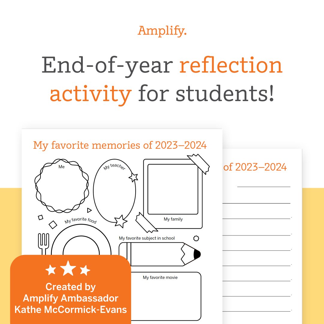 💡 How do you keep your students engaged in these final days before break?⁣ ➡️ Swipe for a free, end-of-year resource created by Amplify Ambassador Kathe McCormick-Evans: at.amplify.com/endofyear24 ⁣ 👇 Share your favorite memory from the school year in the comments.