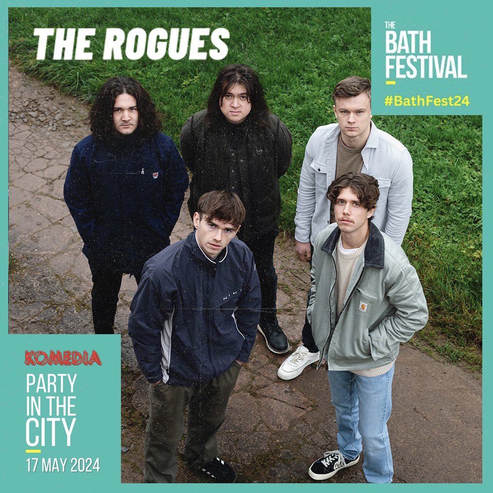 On 17th May we’ll be heading to @KomediaBath to kick things off on the Electric Bar stage for #bathfest24 ⚡️

Our stage time is 6:05pm & it’s FREE ENTRY, so get yourself there early for a great night of live music and let’s  #partyinthecity 

#indieband #bathtime #festivalszn
