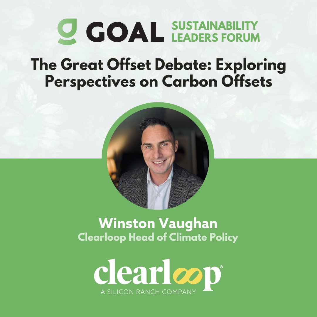 Our Head of Climate Policy, Winston Vaughan, is participating today in 'The Great Offset Debate: Exploring Perspectives on Carbon Offsets,' at the GOAL Sustainability Leaders Forum in Minneapolis. #carbonoffsets #cleanenergy #sustainability bit.ly/4aetukX