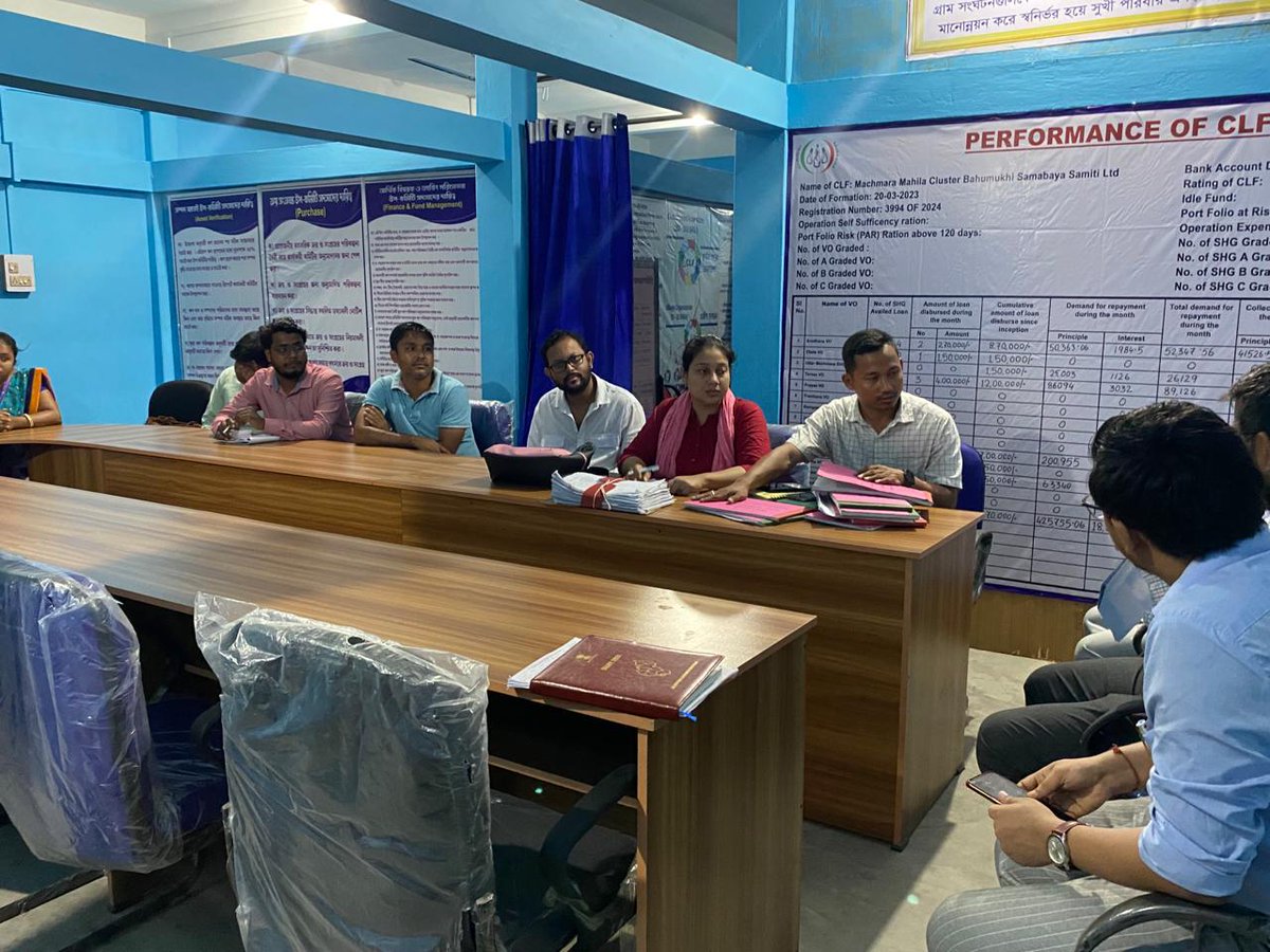 ADM &amp; Collector- PP visited in Machmara CLF. He has interacted with members of the CLF. Through verbal discussion and Books of Record the health status of the CLF has been cheeked. BDO &amp; Addl. BDO of Pecharthal Block also remain present in the Visit.