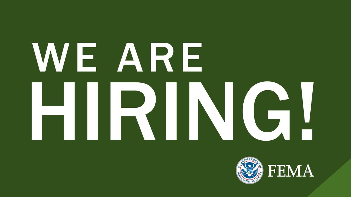 We are looking for a Community Planner (Tribal) to join our FEMA Region 8 team in Colorado! Apply by May 20. The announcement will close when the 100th application is received: usajobs.gov/job/790482000