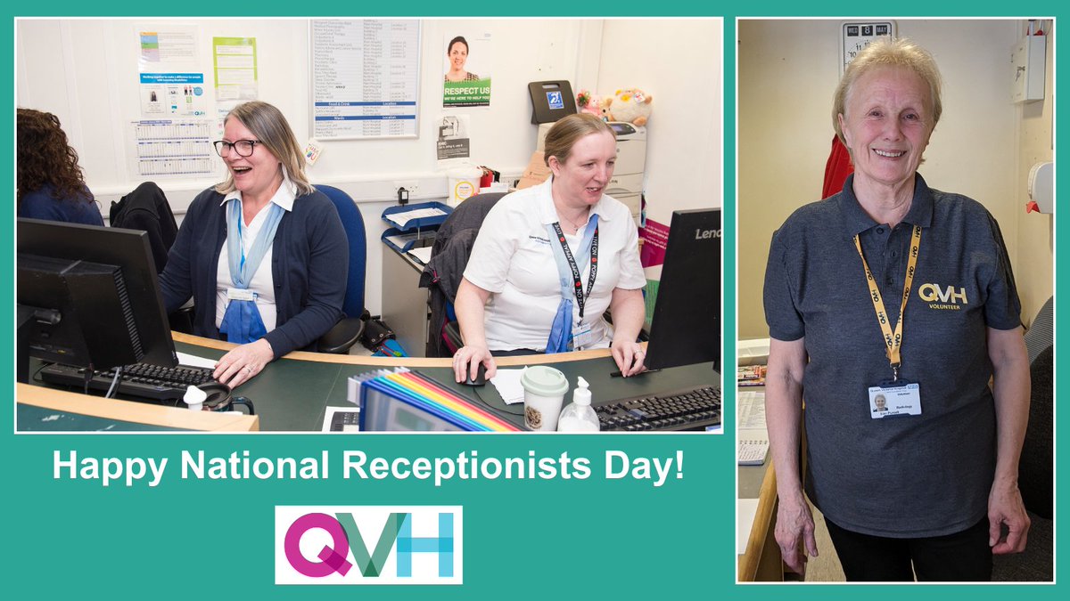 When patients &amp; visitors come to us they're met with a friendly face, especially important if you're feeling anxious. For #NationalReceptionistDay we want to say THANK YOU to those amazing colleagues in clinics or our volunteers on the main desk, who are always there to help.