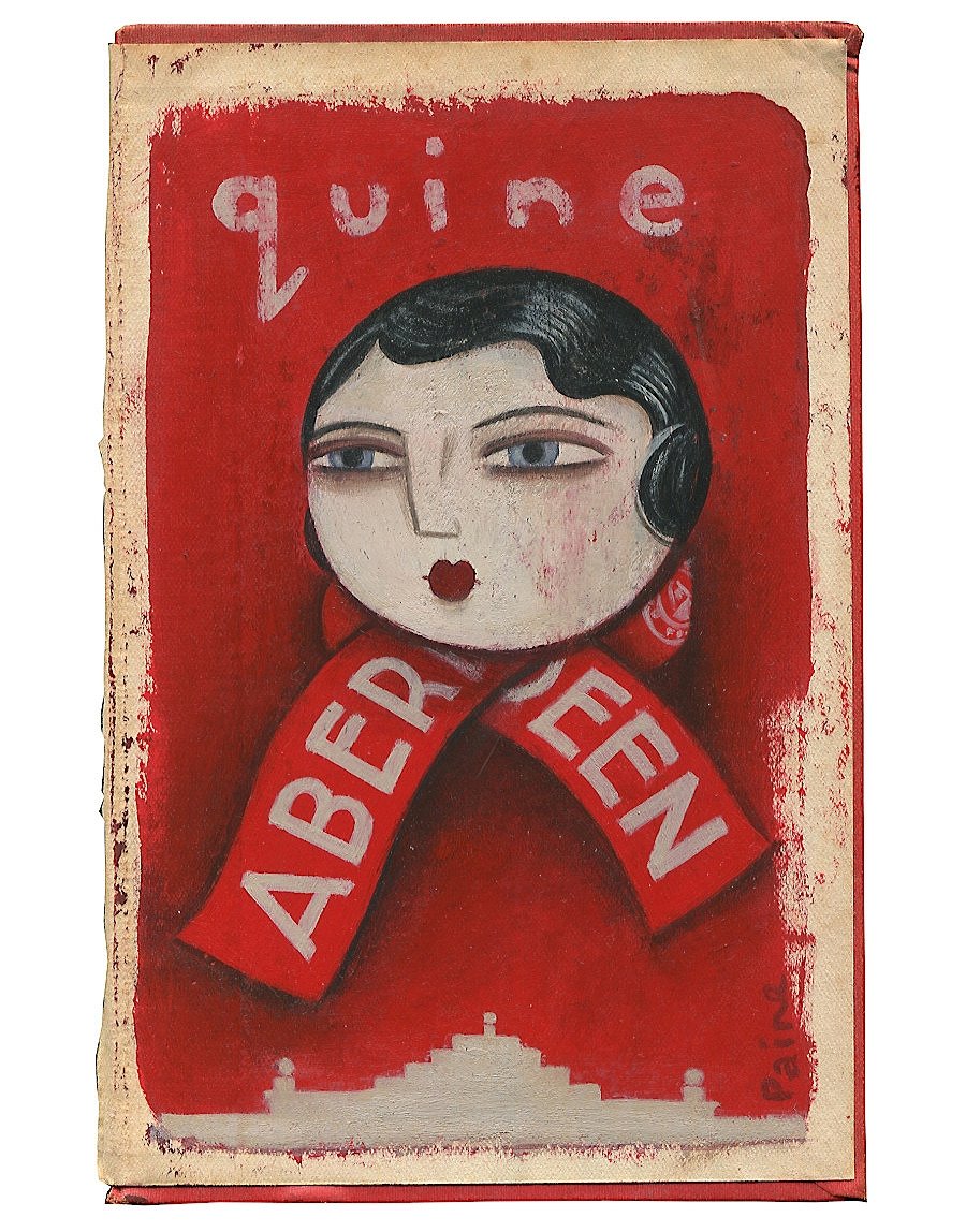 Aberdeen quine ... for my Aberdeen friends. A quick little piece on the back of a small book cover #StandFree