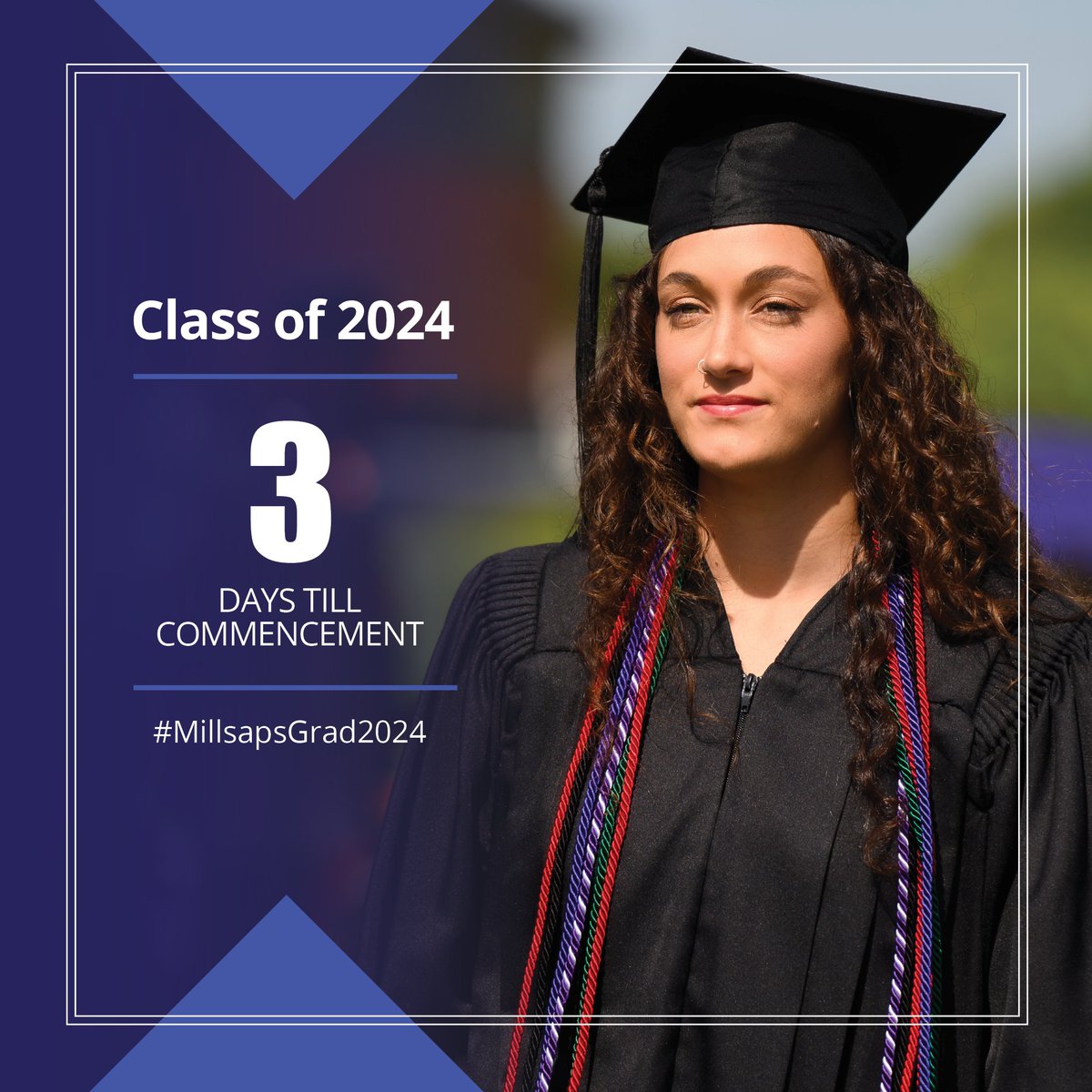 Let the countdown begin! 3 days till Commencement! #MillsapsGrad2024 #Classof2024