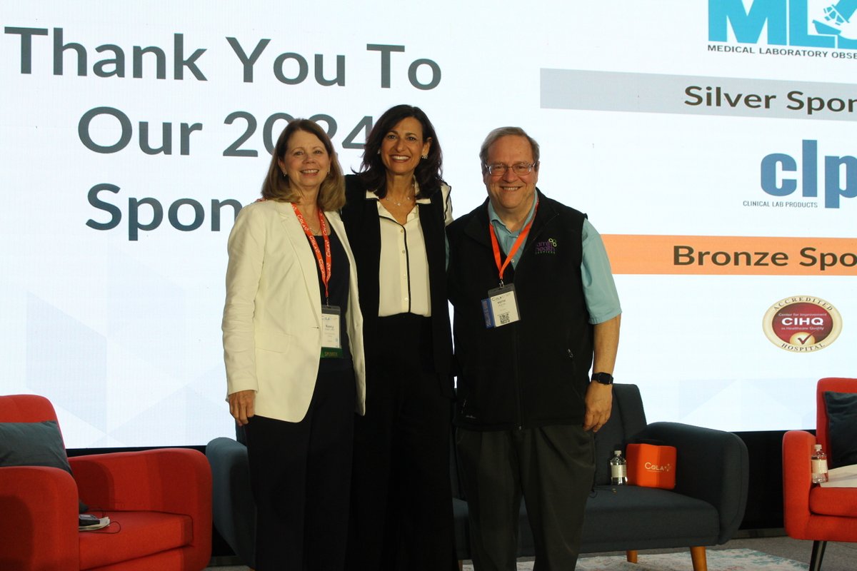 Exciting moments at the 2024 Laboratory Enrichment Forum as Rochelle Walensky, MD, MPH, 19th Director of the CDC, took the stage for a fireside chat! Joined by Keith E. Davis, MD, FAAFP, Board Chair of COLA, and Nancy Stratton, CEO of COLA. #CDCInSights #COLAForum2024 #HiddenGem