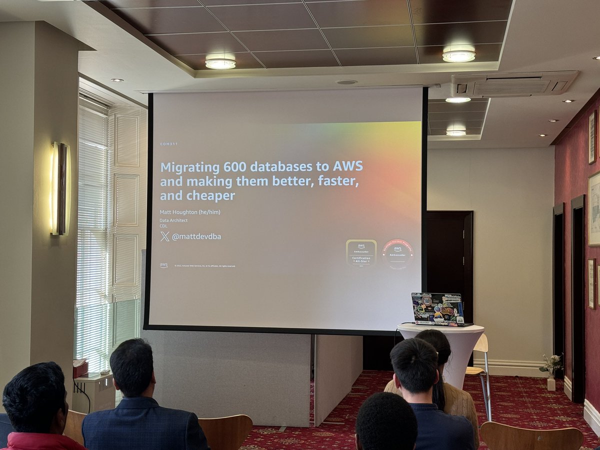 mattdevdba's tweet image. Really nice venue of the Theatre Royal in Newcastle tonight for the #AWS User Group on databases. #awscommunity