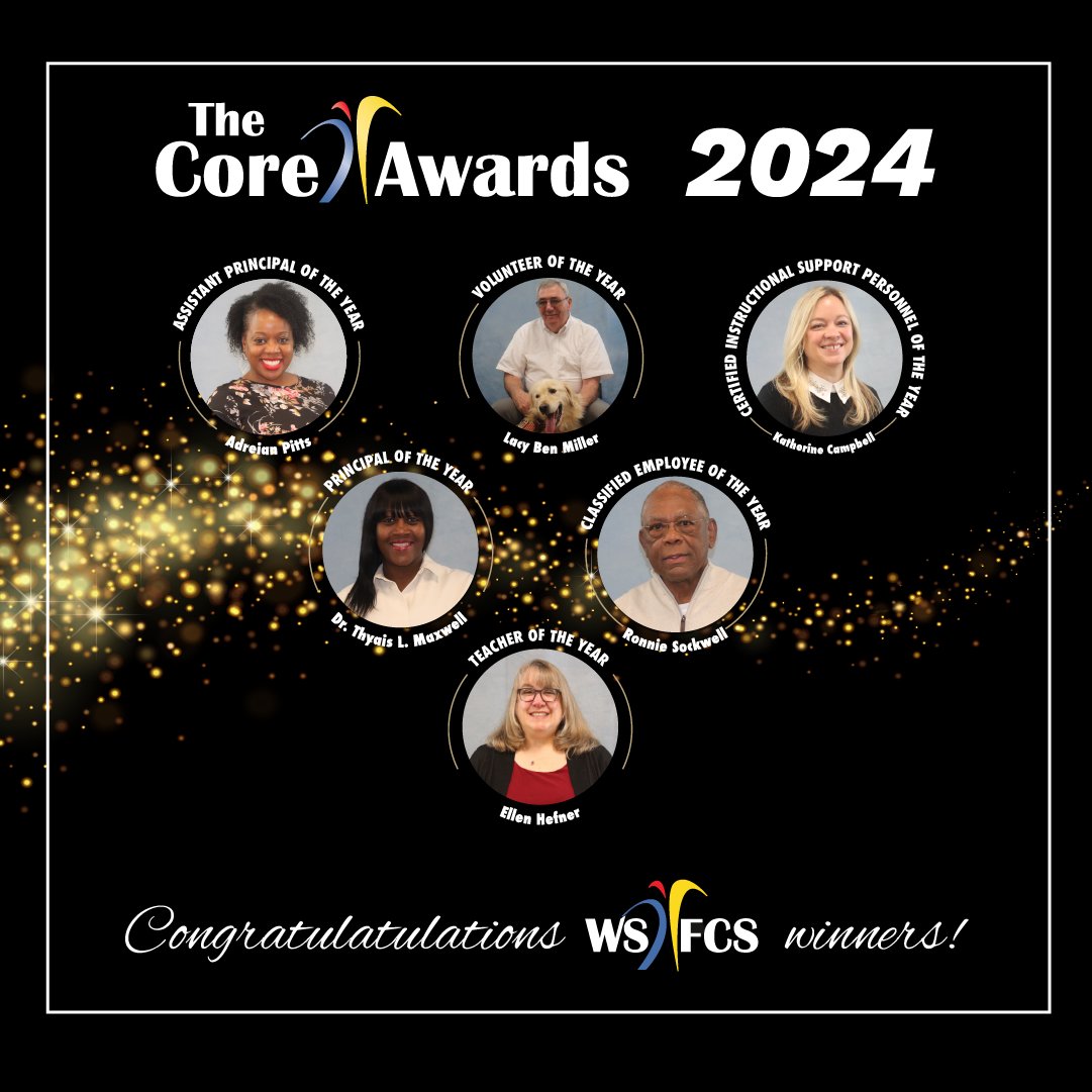 Lights, camera, celebration! The WS/FCS 2024 Core Awards brought together the brightest stars of our district at the Benton Convention Center. Relive those memorable moments in our Core Awards wrap-up. bit.ly/4aamaGT #wsfcs #lWSFCSCoreAwards