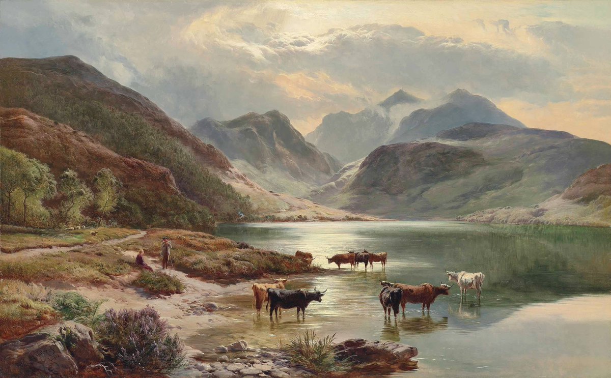 Glencoe from Loch Leven, Scotland
Sidney Richard Percy 1821-1886