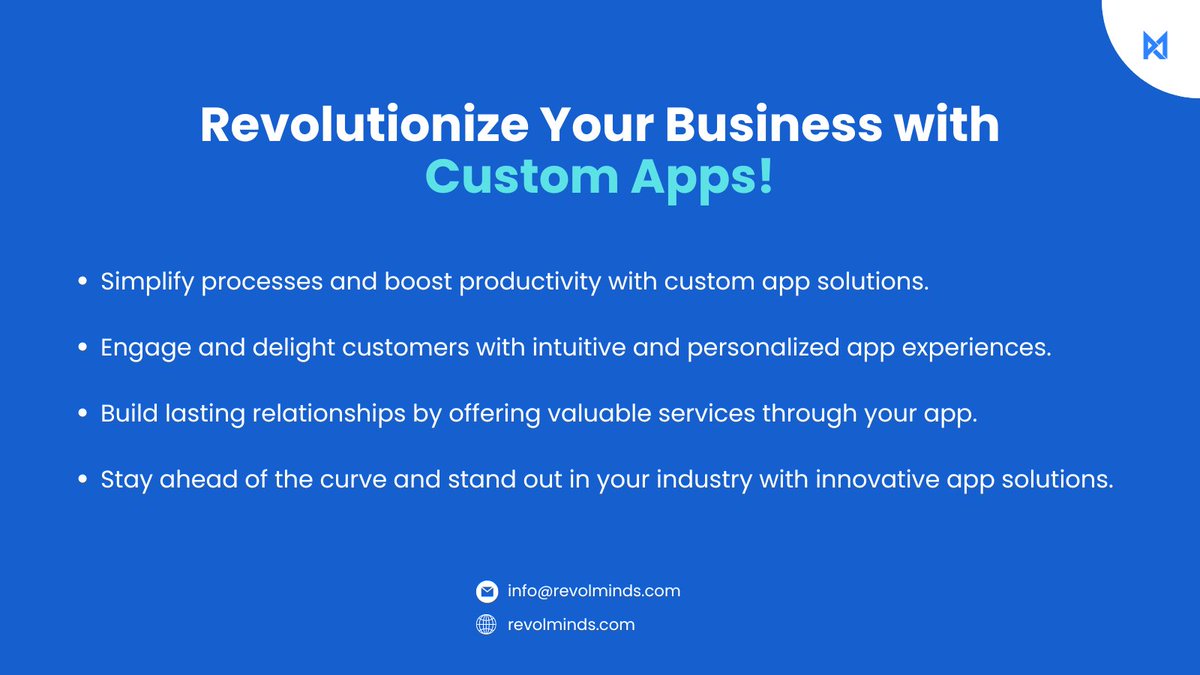 Transform your business landscape with custom apps! 📱💼 Elevate efficiency, engage customers, and thrive in the digital age. Don't just adapt, innovate! #CustomApps #BusinessTransformation #DigitalInnovation #AppSolutions #TechAdvancement #DigitalStrategy #Innovation #MobileApps