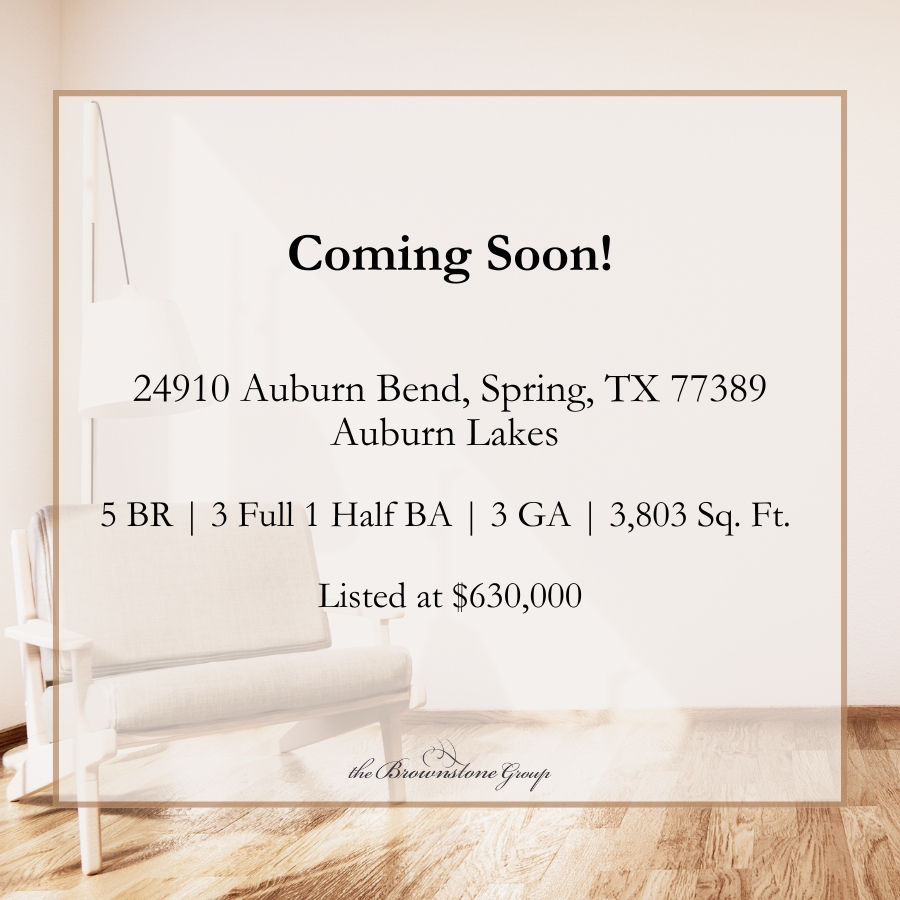 🏡 Exciting News! Stay tuned for the grand reveal of our newest listing in Auburn Lakes, hitting the market soon!
#DreamHome #ComingSoon #SpringTexas #AuburnLakes 
#thewoodlands #thewoodlandstx #realtorlifestyle #houstonrealtor #houstonrealestate #woodlands  #thewoodlandsrealtors