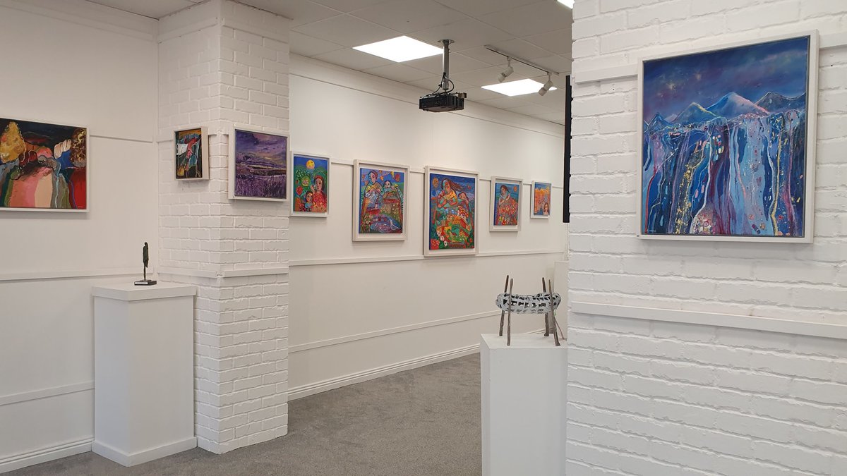 Our exhibition 'Trio' has been extended until Tue 14th May, by popular demand. The Kenny Gallery, Galway. A lovely exhibition of paintings by @fiona_concannon @martinafurlong and myself. #contemporaryart #artgallery #galwayireland