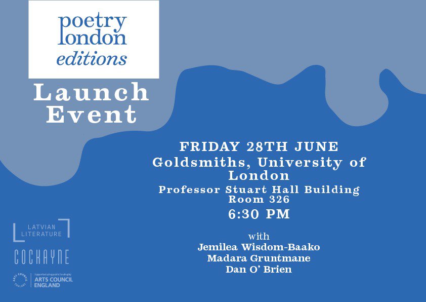 Can’t wait to be back in London in June for this launch of Poetry London Editions, which will include a pamphlet of my poems, ‘Flying on Easter’ — with many thanks to @anaffissahely & @Poetry_London