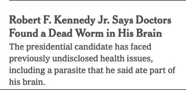 Today's NY Times delivered my favorite headline of all time.