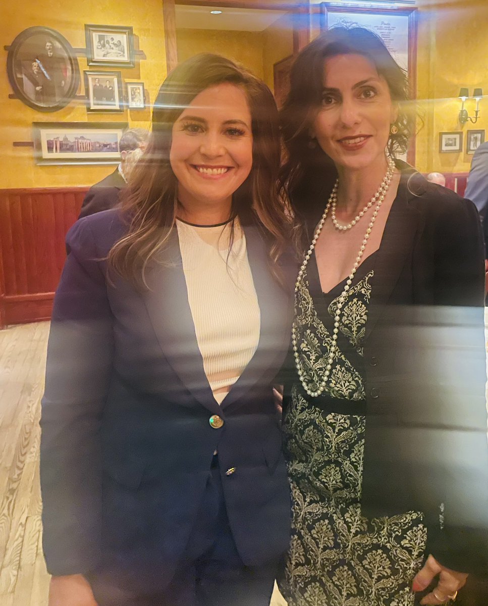 At a luncheon with one of my favorites, just spoke with @EliseStefanik on the need for a bipartisan support about Rob Malley’s phone got hacked according to @joshrogin report & what significant confidential information are just gone like that. She said they will follow up on this…
