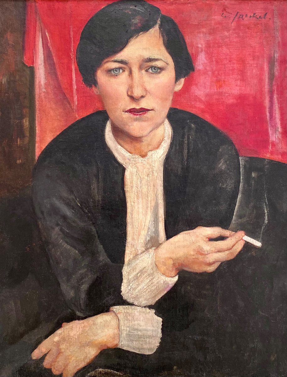 Lady With Cigarette (1925) Willy Jaeckel Lenbachhaus, Munich