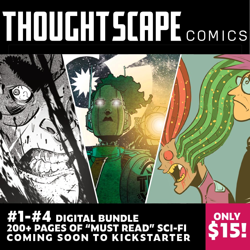 Comics! Less than $100 to reach our goal! Then maybe some stretch goals? Maybe. Let's go! Attention new readers: just $15 to get caught up on this sci-fi anthology series from me and an amazing array of artists!