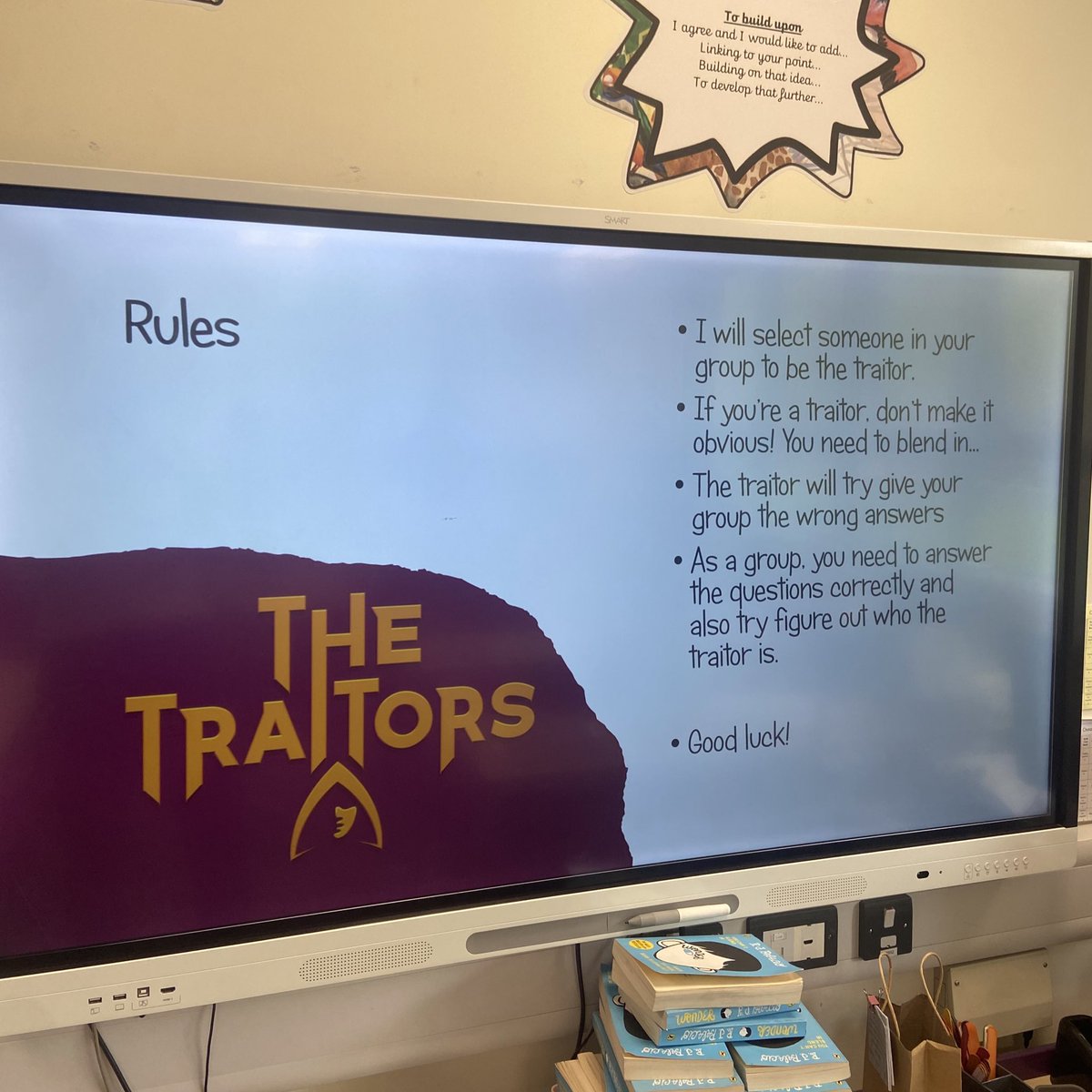 Shoutout to Justin (on FB) who shared a Traitors style reading game. -Reading comprehension text per table -Explained the rules⬇️ -Selected someone to be the traitor per group (heads down, thumbs up) -15 mins to complete The chaos when the traitors revealed themselves made it🤣