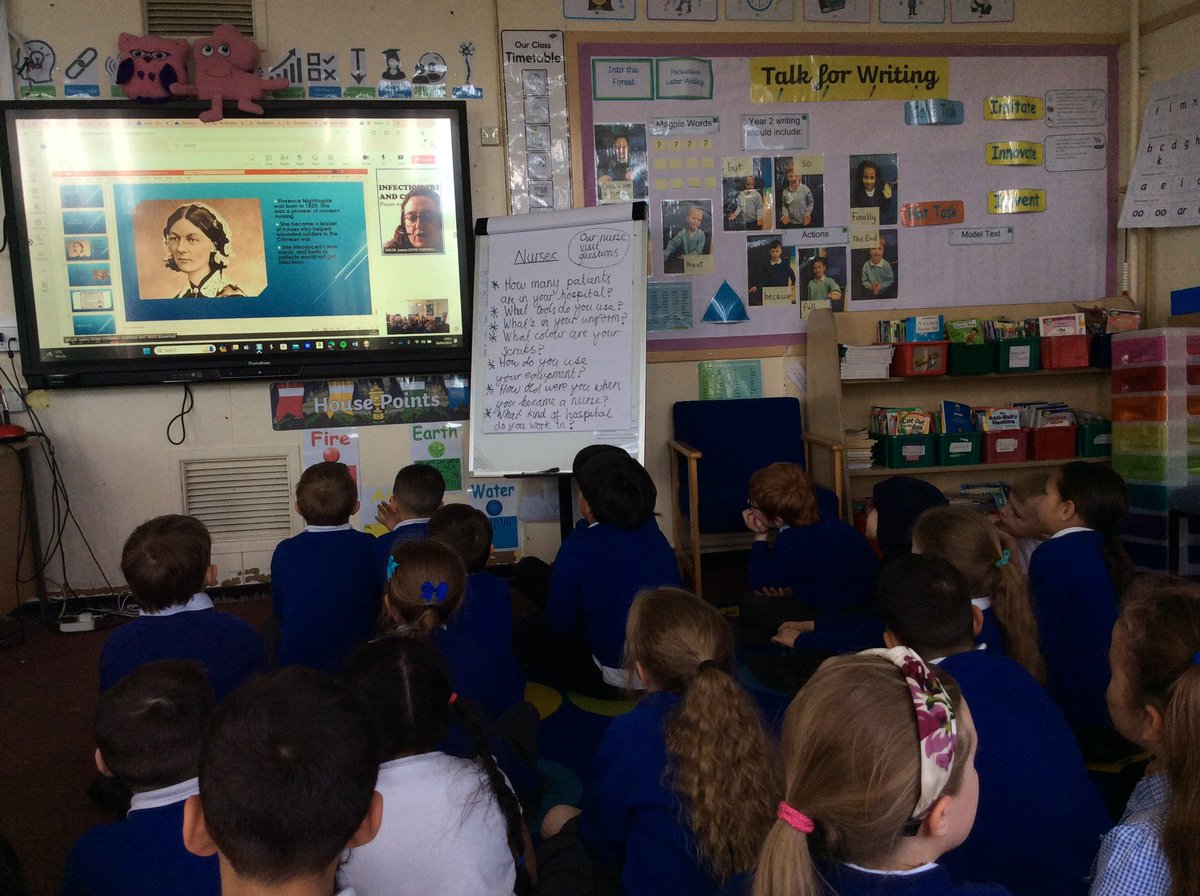 What an experience for our Year 2 pupils having a live call with a real life nurse! Linking Florence Nightingale to #careers! Such a wonderful experience that our children absolutely loved! 💚 @greenheartLP #nursing #schools #year2 #weareTOPA