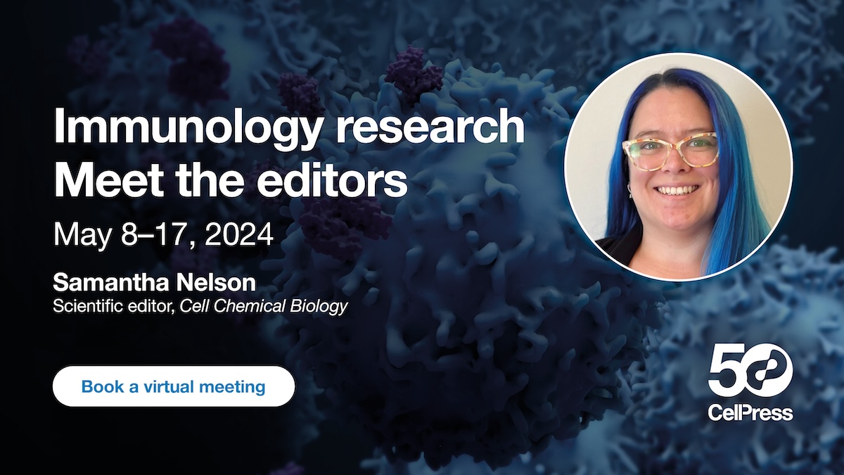 Looking for a home for your #immunology research? Book a virtual meeting with @CellChemBiol editor @SamiGram13 to discuss the publishing process hubs.li/Q02vRV-s0 #AAI2024