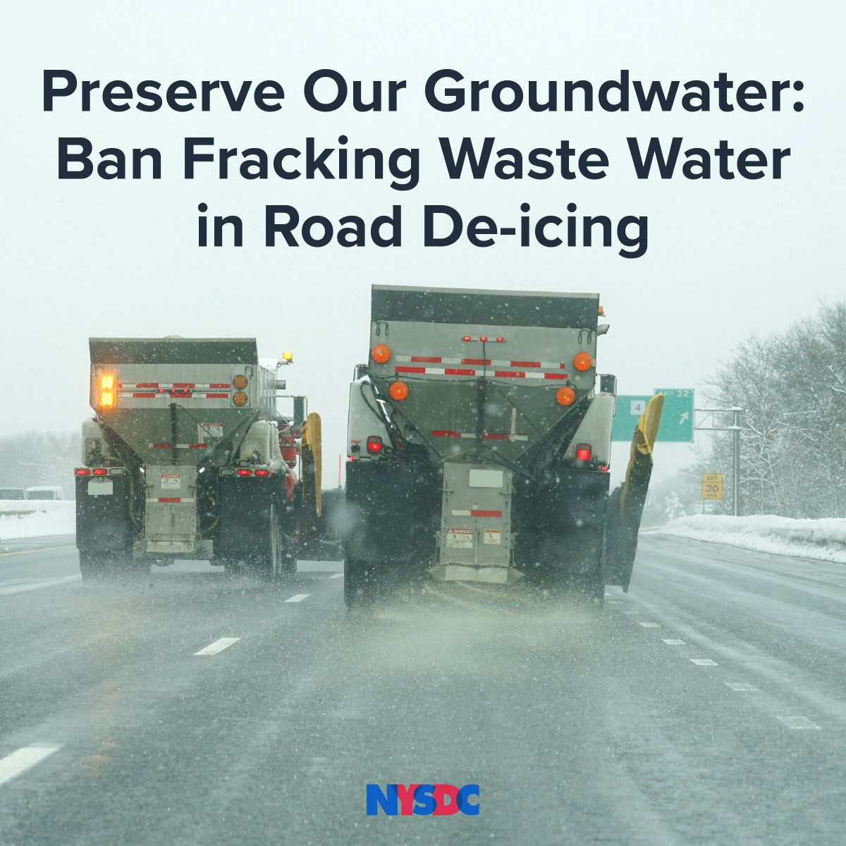 'My bill would ban wastewater obtained from hydrofracking from being used to de-ice or suppress dust on our highways. Hydrofracking wastewater contains dangerous chemicals and even radioactive contaminants which can seep into our groundwater and watersheds' - @bradhoylman