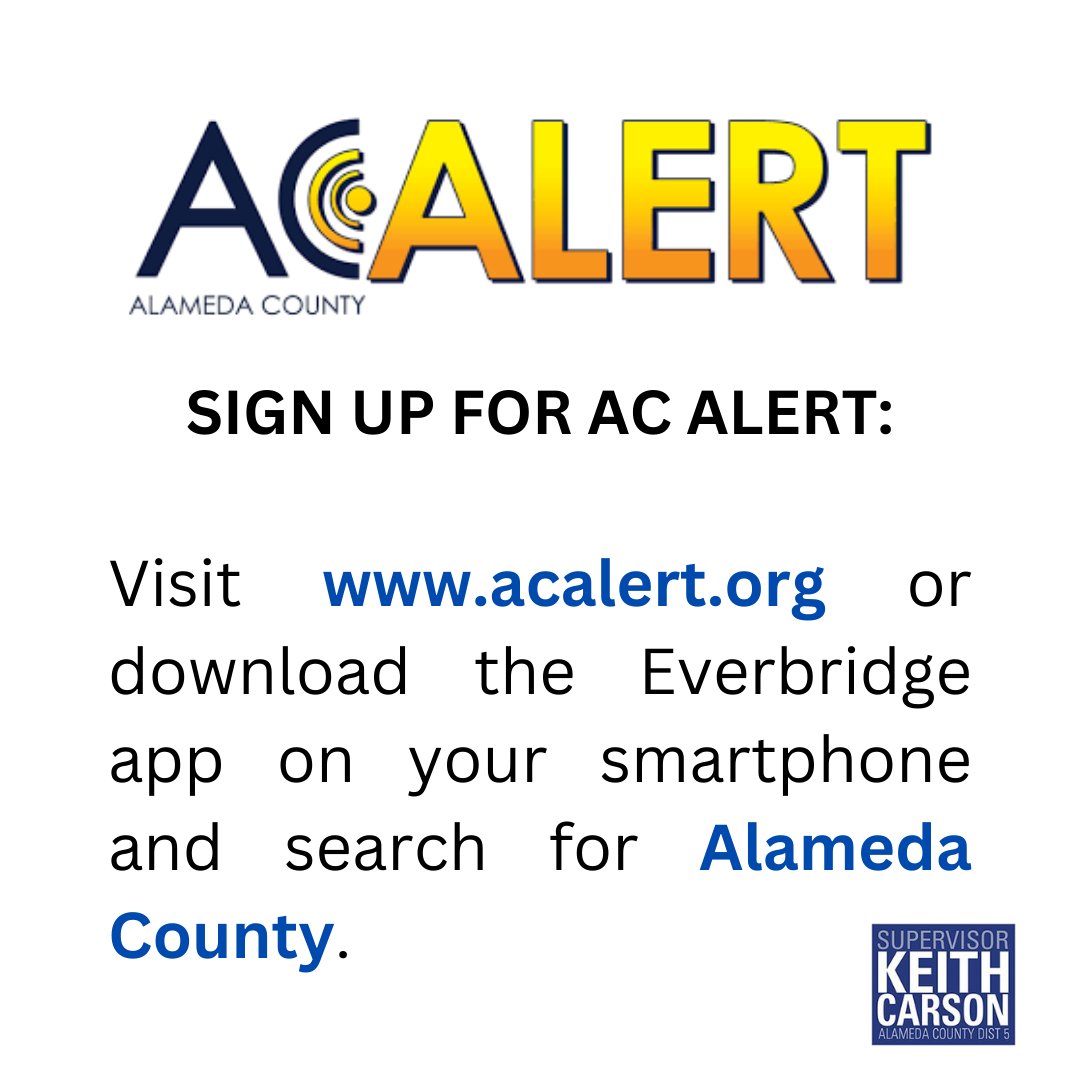 Sign up for AC Alert to receive important information in the event of a local emergency or critical incident near you and provide information as to what protective actions you may need to take. Visit acalert.org or download the Everbridge app on your smartphone.