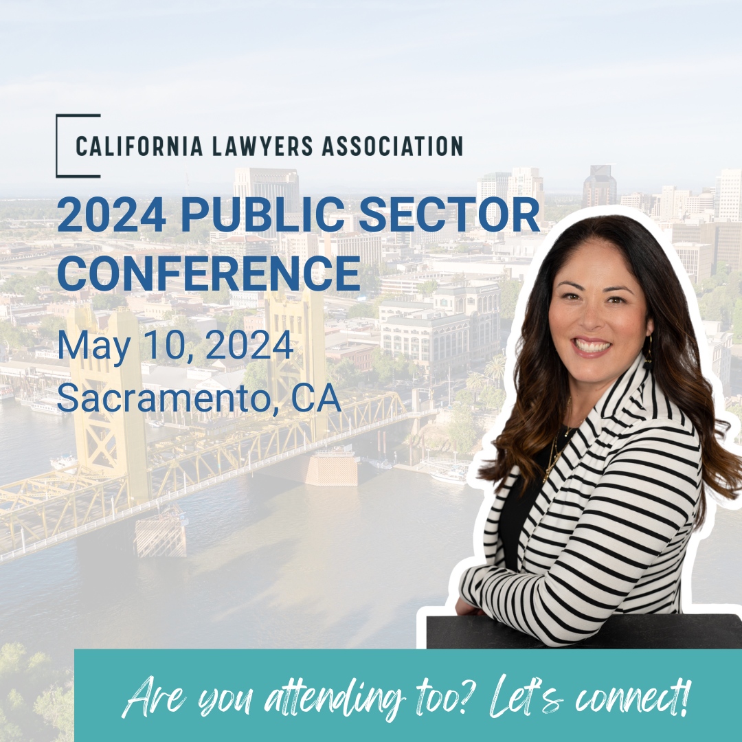 This one is right here in my city - who's coming to Sacramento for the CLA Public Sector Conference? Let's connect! 

#CLA #SacramentoCA #employmentlaw #laborlaw #womenlawyers #womenbusinessowners #publicsector