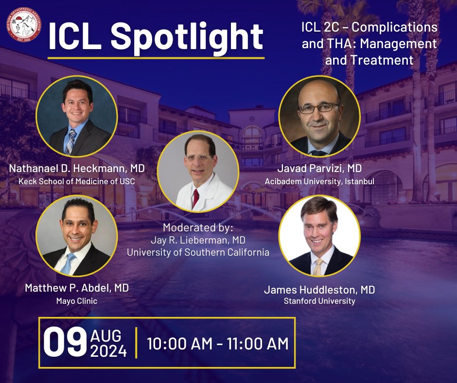Check out our new Annual Meeting format featuring concurrent daily ICLs: bit.ly/3ROmu8U. See you in August in Huntington Beach! #WOA2024

@heckmannortho @ParviziJavad @KECKSchool_USC @AcibademSaglik @MayoClinic @StanfordHealth