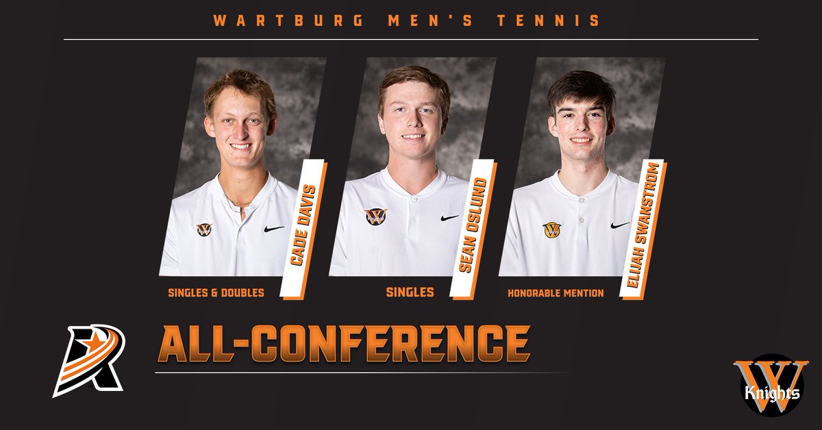 All-Conference honors announced 🏆🎾 Cade Davis: singles & doubles Sean Oslund: singles Elijah Swanstrom: honorable mention 📰 bit.ly/3UACbQR