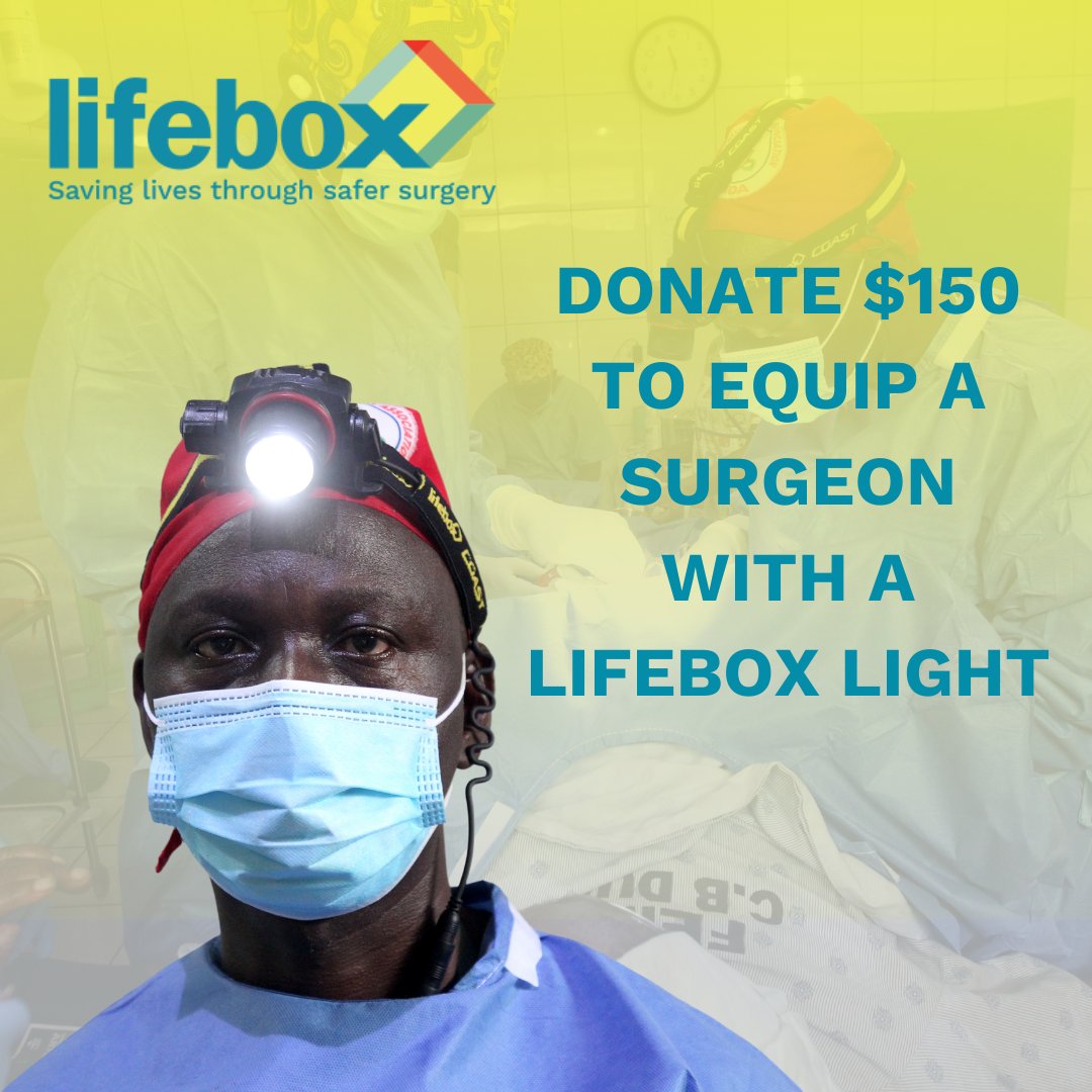 400,000 surgical providers worldwide work in facilities with lighting issues that expose patients to complications Lifebox & @COASTproducts are addressing the issue of poor operating room lighting with the Lifebox Light Close the surgical lighting gap: bit.ly/3GuenYd