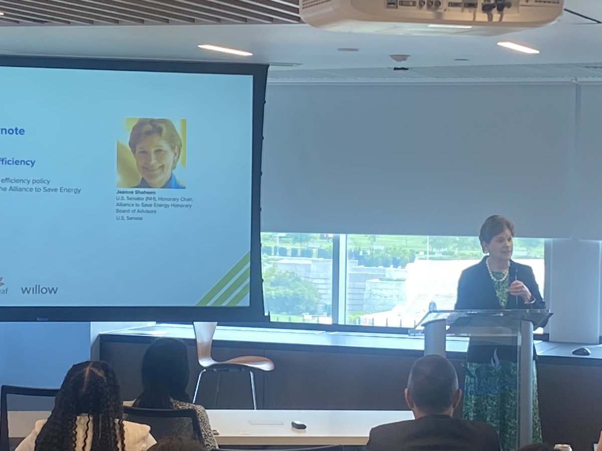 Alliance To Save Energy (@tosaveenergy) on Twitter photo Join us as Honorable <a href="/SenatorShaheen/">Sen. Jeanne Shaheen</a> delivers a powerful speech on leading with energy efficiency at the 2024 ASE Policy Summit! We can harness the power of efficiency to drive meaningful change in our energy landscape, to create a brighter future! #ASEPolicySummit2024 Join us as Honorable <a href="/SenatorShaheen/">Sen. Jeanne Shaheen</a> delivers a powerful speech on leading with energy efficiency at the 2024 ASE Policy Summit! We can harness the power of efficiency to drive meaningful change in our energy landscape, to create a brighter future! #ASEPolicySummit2024