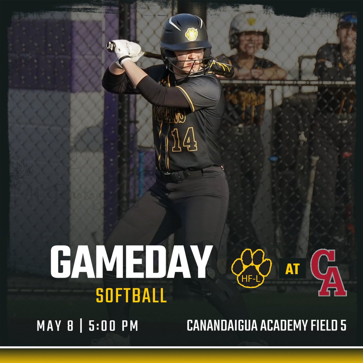 Softball is at Canandaigua today at 5PM. Good luck ladies! #RollCougs