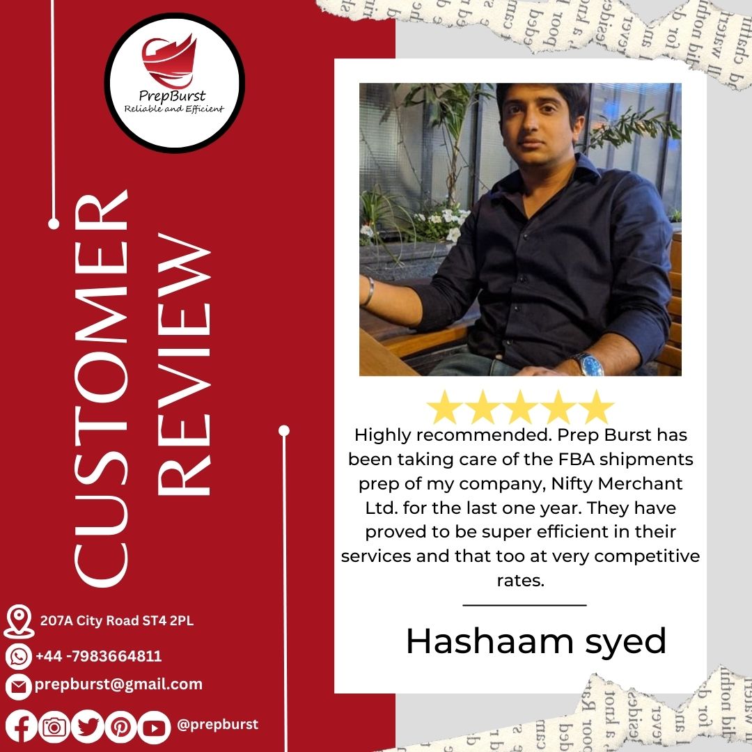 𝐇𝐚𝐩𝐩𝐲 𝐂𝐮𝐬𝐭𝐨𝐦𝐞𝐫 𝐑𝐞𝐯𝐢𝐞𝐰
Thanks @SYED_HASHU  for your valuable time and loving words.
Highly recommended.

#HappyCustomerReview #happycustomer #customerreview  #review #review2024 #prepcenterservicesreview #servicesreview #fbm #fba #3plreview #3PL