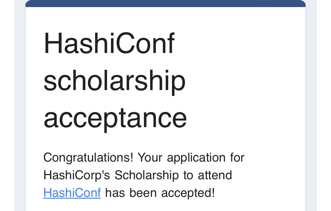 Going to @HashiCorp conference in Oct 🥹 gracias a Dios 🥹🫶