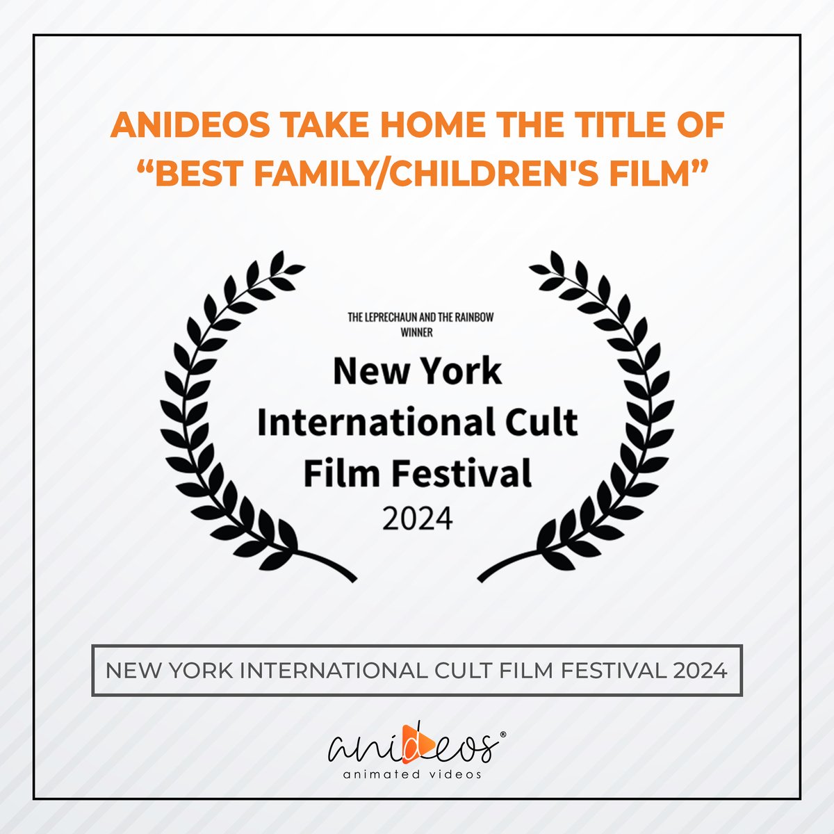 We are thrilled to announce that Anideos has won 'Best Family/Children's Film' at the New York International Cult Film Festival!

This award recognizes our dedication to crafting engaging content for audiences of all ages.

#Anideos #awards #recognition #FilmFestival