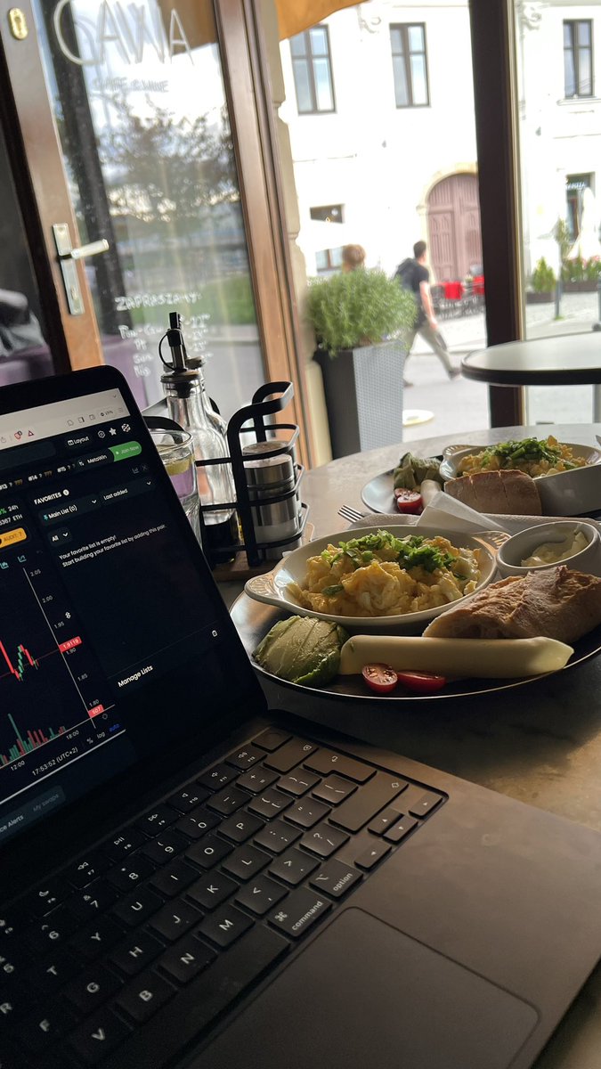 6pm - perfect  breakfast time 🍳 .. add some #CryptoEducation and we have quite productive evening 😌