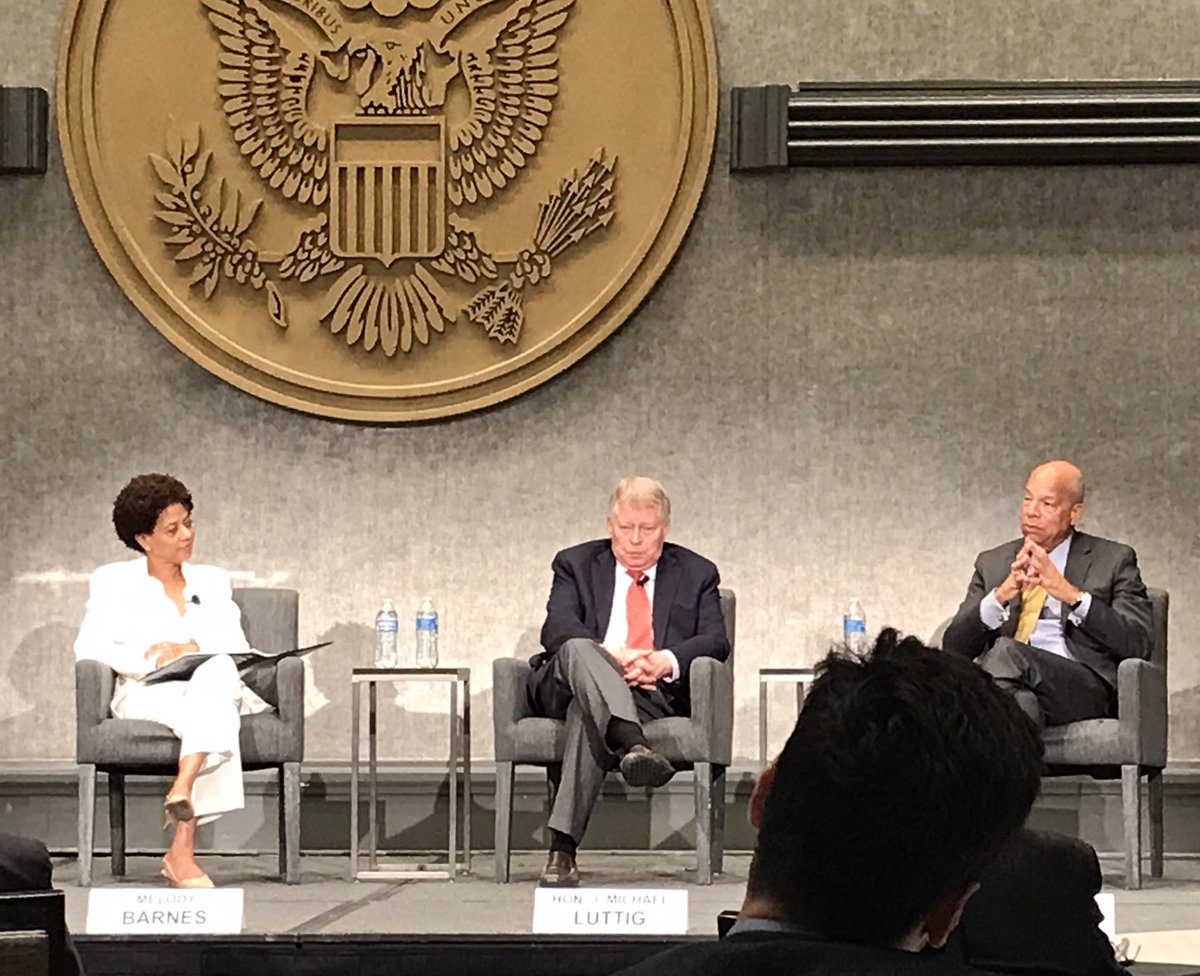 CStotterEsq's tweet photo. The ABA Litigation Section Annual Conference in D.C. last week was capped off by a great plenary discussion on the threat to our democracy &amp; the ABA task force addressing it. Should be required viewing in every intermediate and high school. #LitigationSAC  #ABALitigation https://t.co/RD9Lzu9pxc