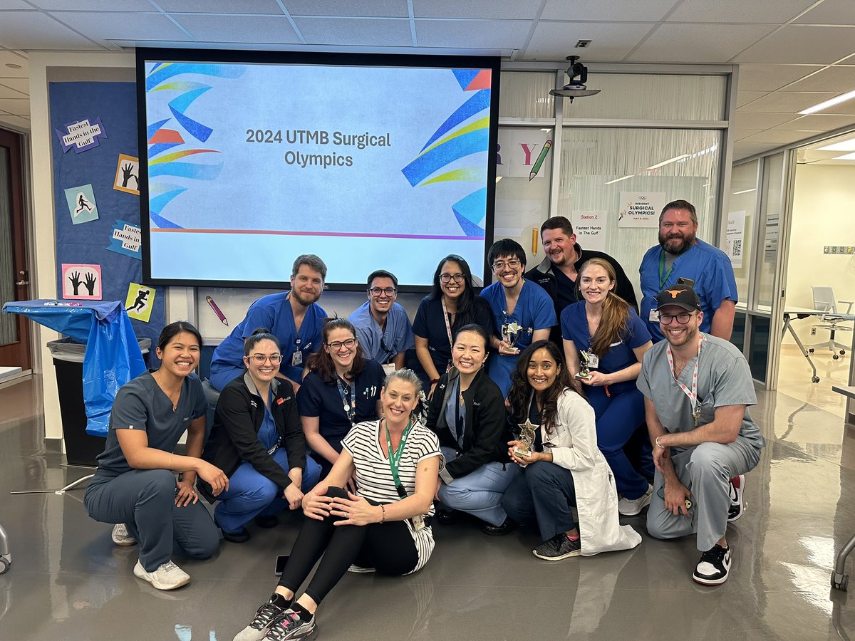 UTMB LSTAR (@utmblstar) on Twitter photo A great day for our annual Department of Surgery Surgical Olympics! Thank you to <a href="/JanaD_MD/">Jana DeJesus, MD</a> for planning a fun day of learning in our simulation center!
#SurgEd, could you do a bowel anastomosis with one hand behind your back? A great day for our annual Department of Surgery Surgical Olympics! Thank you to <a href="/JanaD_MD/">Jana DeJesus, MD</a> for planning a fun day of learning in our simulation center!
#SurgEd, could you do a bowel anastomosis with one hand behind your back?